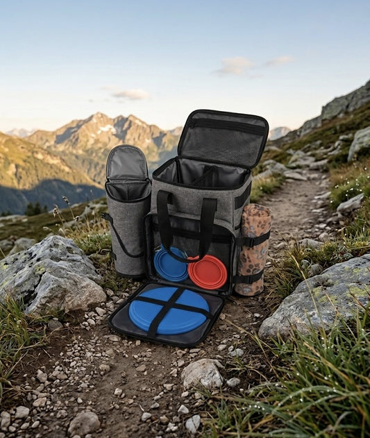 Sac de randonnée avec plusieurs compartiments pour ranger vos affaires et celles de votre compagnon.