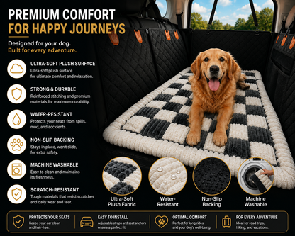 Housse de Protection Premium pour Banquette Arrière – Chien